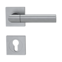 Vorschaubild Griffwerk Türgriff MONICA QUATTRO Schraubrosette- Perla Silbermatt