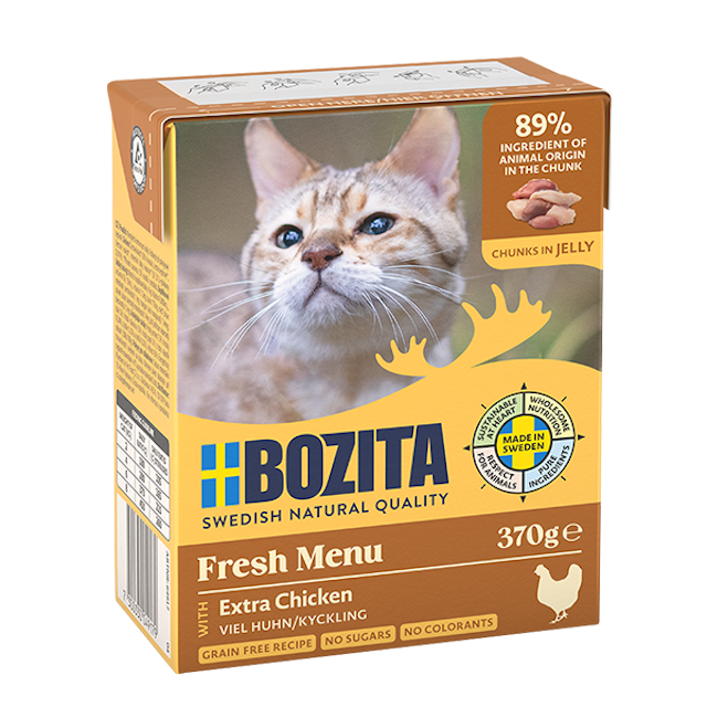 Bozita Häppchen in Gelee 370 Gramm KatzennassfutterVorschaubild