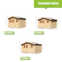 Vorschaubild Karibu Woodfeeling Gartenhaus Felsenau 3/4/5 - 38 mm
