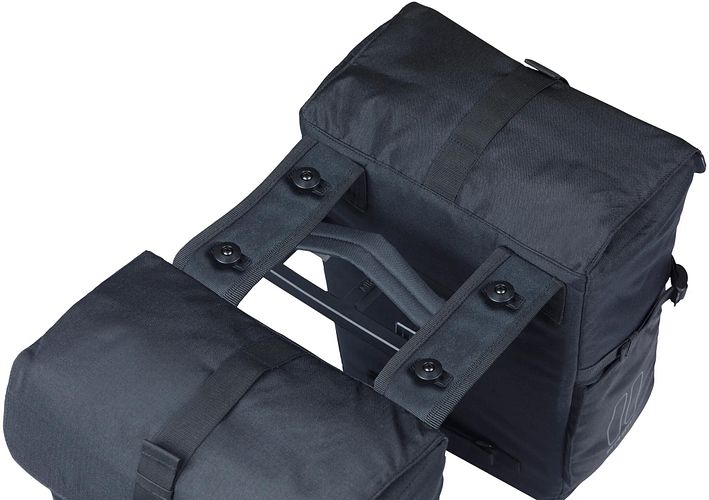 Basil Doppeltasche Move 30 l schwarz