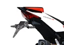 Vorschaubild PROTECH V-SHAPE Kennzeichenhalter Alu & Stahl Schwarz für APRILIA RSV4 / Factory, Tuono V4 / Factory