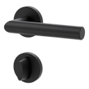 Vorschaubild Griffwerk LUCIA PROFESSIONAL PVD+ Schraubtechnik GK3 Rosetten rund WC rot/weiß Graphitschwarz PVD+