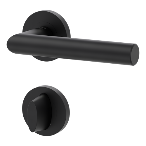 Griffwerk LUCIA PROFESSIONAL PVD+ Schraubtechnik GK3 Rosetten rund WC rot/weiß Graphitschwarz PVD+