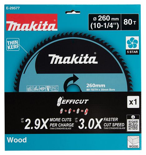 Makita Kreissägeblatt 260x30/25,4/15,88x80Z Efficut Kreissägeblatt 260x30/25,4/15,88x80Z Efficut Kreissägeblatt 260x30/25,4/15,88x80Z Efficut Kreissägeblatt 260x30/25,4/15,88x80Z Efficut Kreissägeblatt 260x30/25,4/15,88x80Z Efficut E-29577