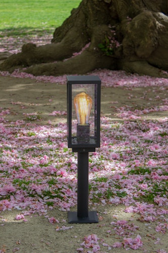 ECO-LIGHT Außenwandleuchte Karo Aluminiumguss schwarz matt (4100310)