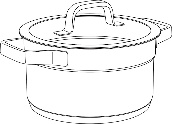 WMF Fleischtopf Compact Cuisine Ø 20 cm mit Glasdeckel