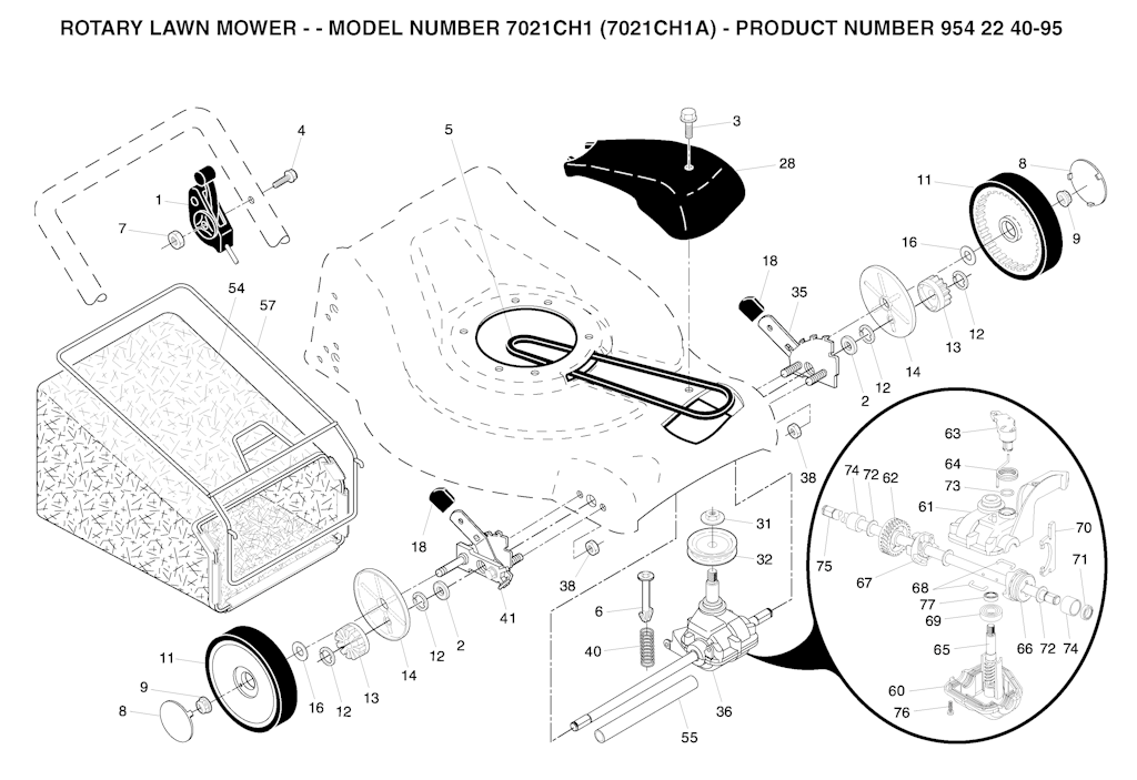 Explosionszeichnung Ersatzteile