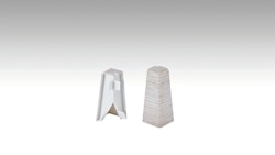 MEISTER Außenecken Fußleiste Profil 3PK (2 Stk./VPE)  Eiche weiß 2014