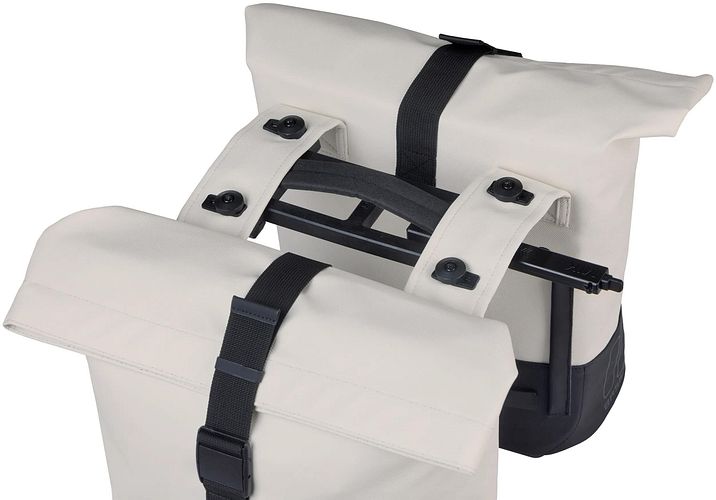 Basil Doppeltasche Cove schwarz, beige