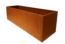 Badeko Pflanzeinfassung 200 cm in Edelrostoptik (Sonderanfertigungen möglich)