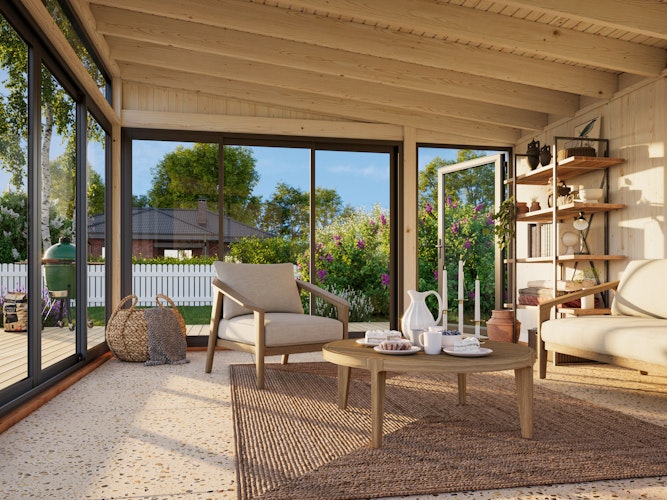 Palmako Glashaus Saga 16,6 m² Slide