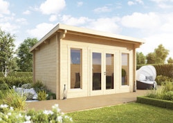 Wolff Finnhaus Gartenhaus Trondheim 70-A isolierverglast XL