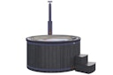 Vorschaubild Wolff Finnhaus Badebottich Hot Tub Typ 4 Ø 225 cm mit Acrylwanne, Massagesystem & LED-Beleuchtung