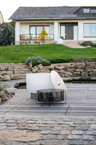 QFlame Feuerschale Set Basket Stainless Steel