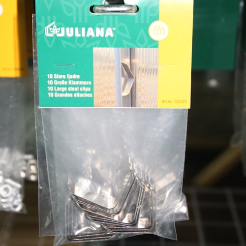 Juliana große Federn zur Befestigung von Glasscheiben, 10 Stück