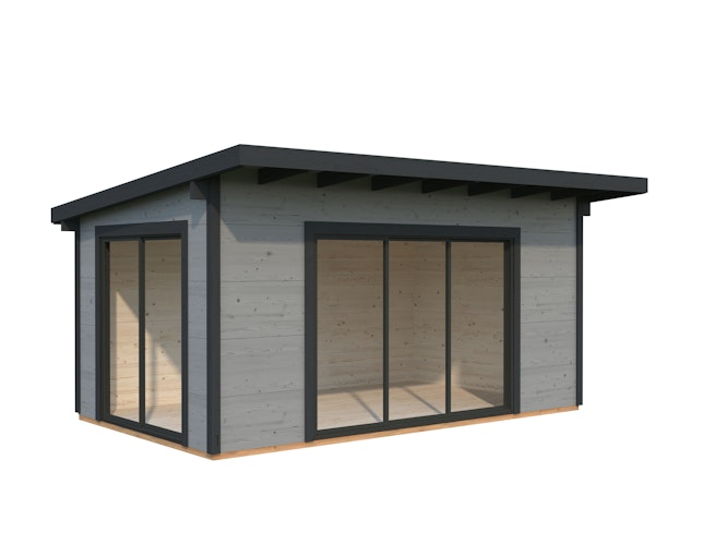 Palmako Premium-Gartenhaus Grace 14,1 m² Slide Plus - 56 mm