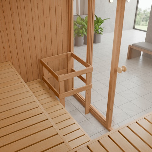 Bertilo Sauna Model 3 Large white - 58 mm