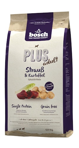 bosch Plus Adult Strauß & Kartoffel Hundetrockenfutter