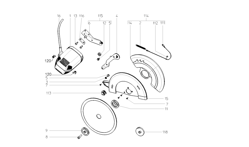 Explosionszeichnung Ersatzteile