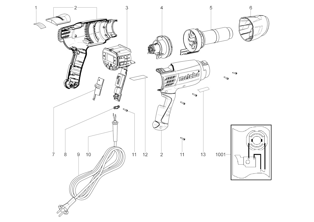 Explosionszeichnung Ersatzteile