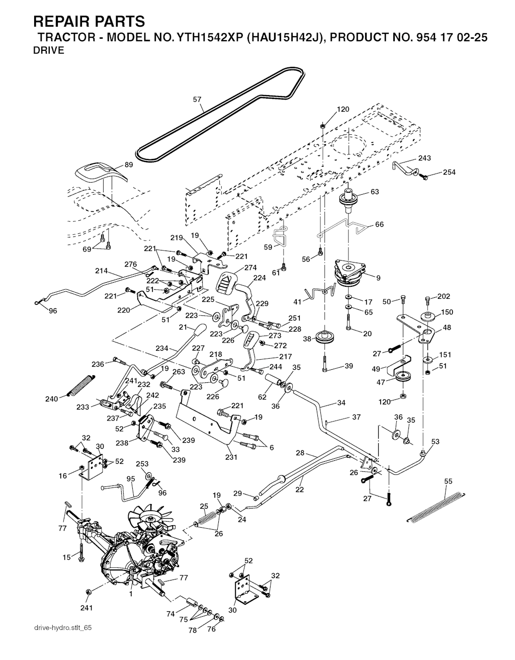 Explosionszeichnung Ersatzteile