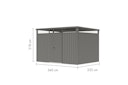 Vorschaubild Karibu Metall Gartenhaus Osten (Østen) inkl. gratis Metallbox im Wert von 349,99 €