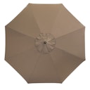 Vorschaubild doppler Mittelmastschirm ALU WOOD 350, Aluminium Esche-Optik / 100 % Polyester 180 g/m²