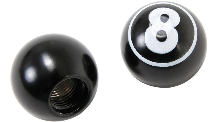 CONTEC Ventilkappe Valve.Caps "8 Ball" schwarz