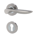 Vorschaubild Griffwerk FRANCESCA Schraubtechnik GK4 -Chrom/Nickelmatt Rosettengarnitur -Schraubt. -PZ -TS 40-45mm