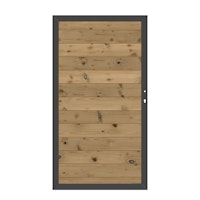 TraumGarten SYSTEM Holz Thermo Massiv Tor Anthr.-Rahmen 98 x 180