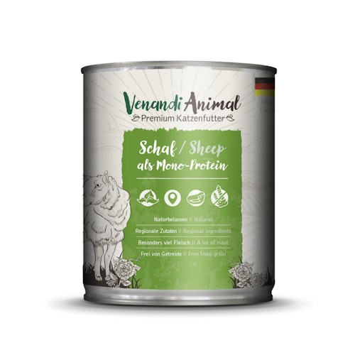 Venandi Animal Monoprotein 800g Katzennassfutter