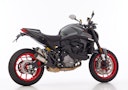 Vorschaubild SHARK ENDSCHALLDÄMPFER Titan/Carbon silber TRC-10 für DUCATI Monster/+ EURO5  