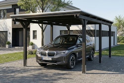 Skan Holz Emsland - Flachdach Carport aus Leimholz Breite 340 cm