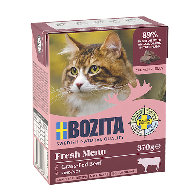 Bozita Häppchen in Gelee 370 Gramm KatzennassfutterVorschaubild
