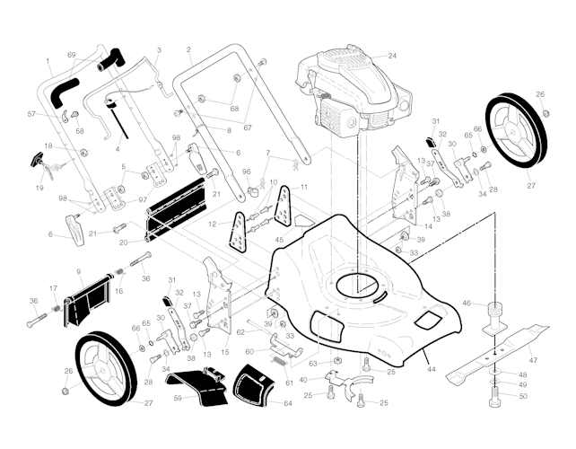 Husqvarna Rasenmäher gelegentliche Nutzung 96143005901 XT721F