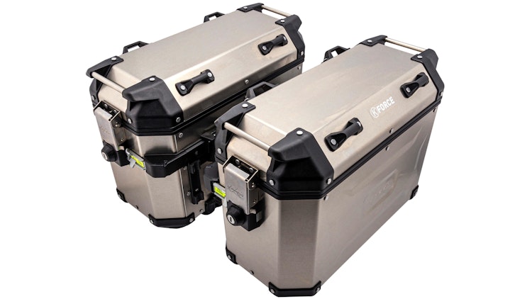 Kappa Seitenkoffer KFR37 K-Force Paar Silber
