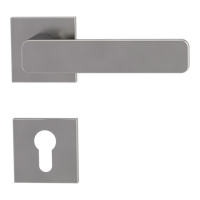 Griffwerk VAYA 265 MINIMAL MODERN fast2fix  Fast2Fix Rosetten eckig Profilzylinder Samtgrau