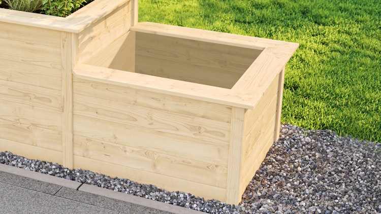 Weka Stufenhochbeet Leonie 669 - 21 mm - 1120 l