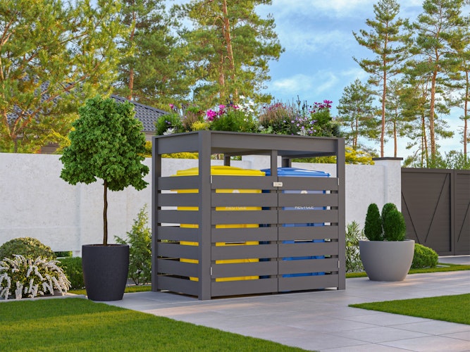 Karibu Mülltonnenbox für 2 oder 3 240 Liter Tonnen