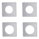 Vorschaubild GRIFFWERK Außen-Rosetten Quadrat SIEGER DESIGN Edelstahl matt PZ