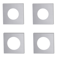 GRIFFWERK Außen-Rosetten Quadrat SIEGER DESIGN Edelstahl matt PZ