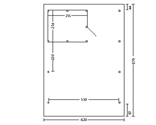 Skan Holz Wendland - Walmdach Doppelcarport aus Leimholz Breite 630 cm