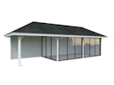 Vorschaubild Palmako Pavillon Bianca 24,9 m² Set 517 Slide Plus mit Isolierglas-Schiebetüren