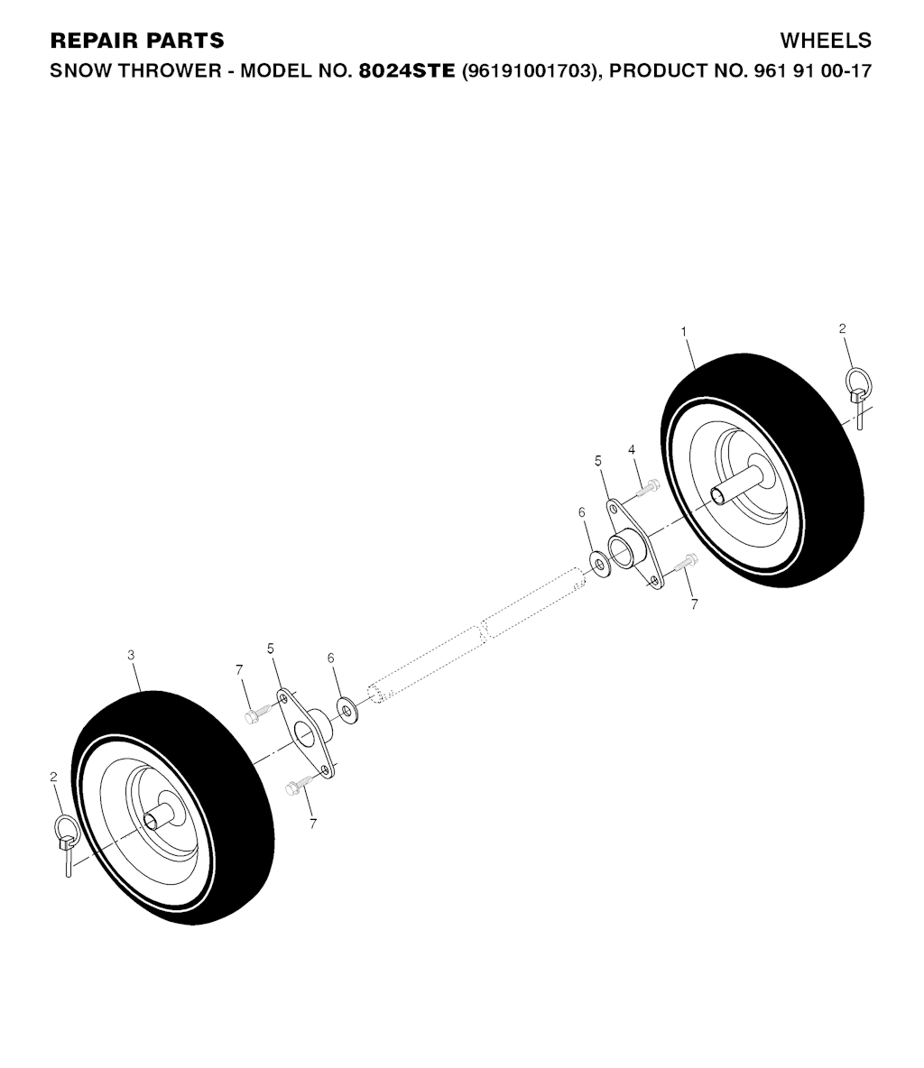 Explosionszeichnung Ersatzteile