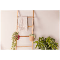 Wikholm form Design Hängetopf aus Jute in pink 17 x 17 cm