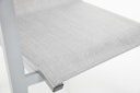 Vorschaubild Kettler Stapelsessel RASMUS mit hoher Rückenlehne, Aluminium Silber / Outdoorgewebe Hellgrau - Sonderaktion