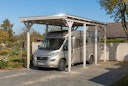 Vorschaubild Skan Holz Emsland - Flachdach Caravan-Carport aus Leimholz Breite 402 cm