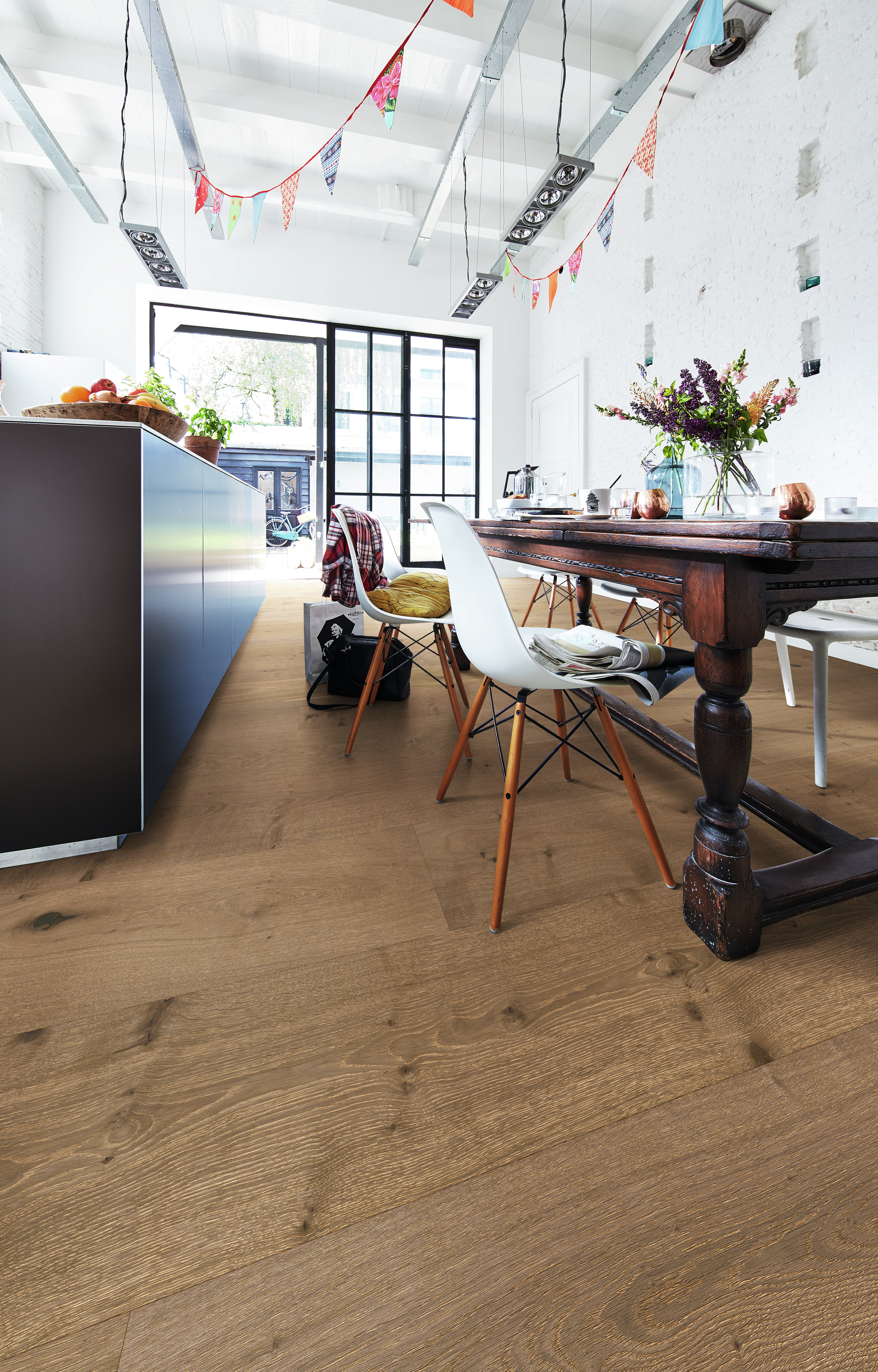 MEISTER Lindura-Holzboden HD 400 Eiche authentic greige gebürstet 8905 - naturgeölt 5G Dry®