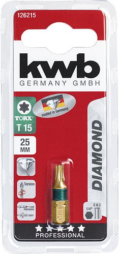 kwb Bit 25mm Torx 15 Diamond SB 126215