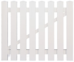 T&J LIGHTLINE Kunststoff Einzeltor weiß